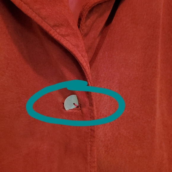 David Dart Vintage Reddish/Orange Suede Jacket - Picture 7 of 8